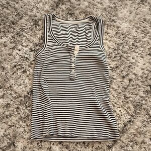 Aerie Striped Ribbed Tank Top